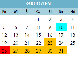 Kalendarz roku szkolnego 2022/2023